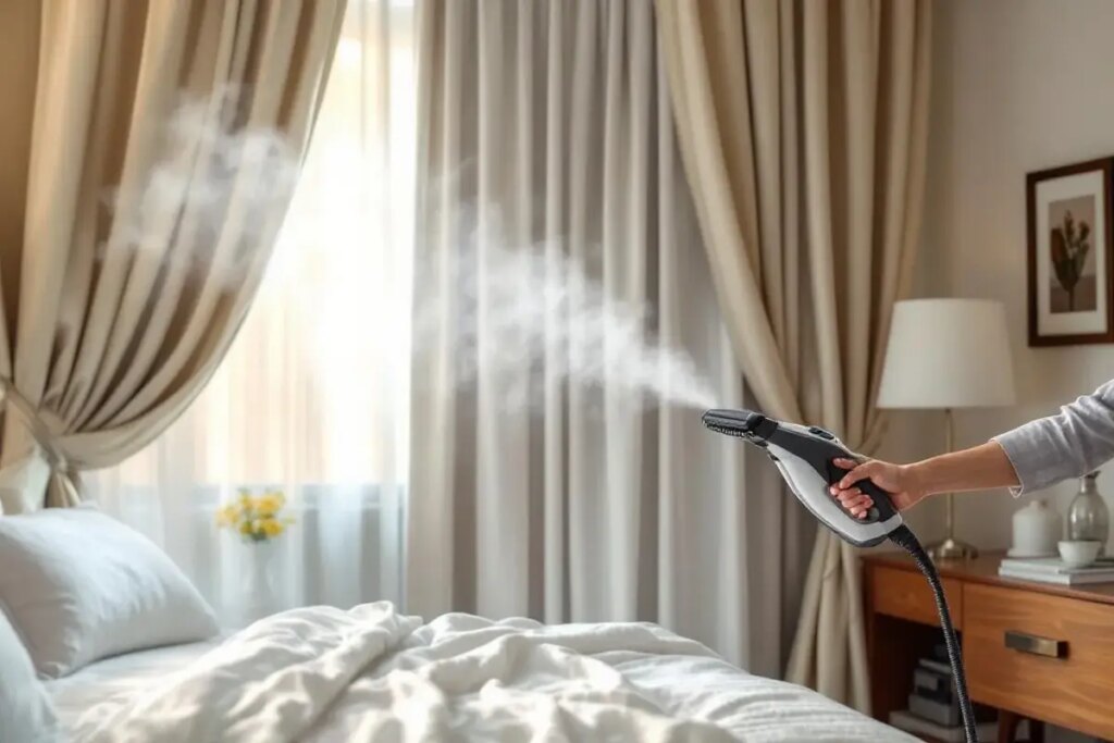 Les hôtels utilisent ce produit bon marché pour nettoyer les rideaux sans les décrocher.jpg