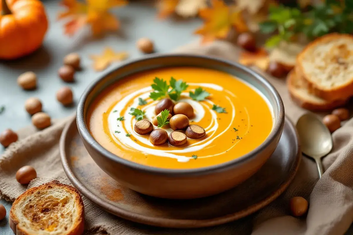 Soupe Potimarron Chataignes Thermomix
